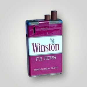 Vintage Winston Cigarette Pack Metal Collectible
